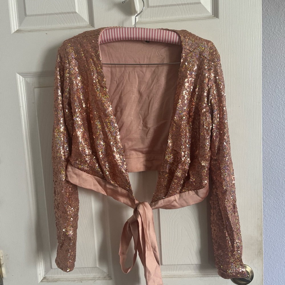 sparkle crop top